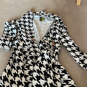 Printed blazer jacket long size m